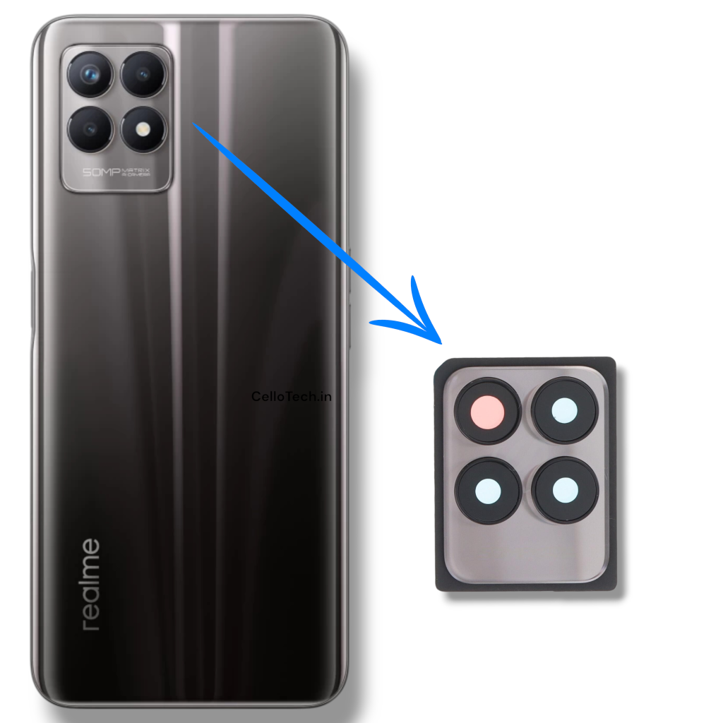 CelloTech OG Camera Glass Lens For Realme 8i Brown (Pack Of 1) – Original Replacement