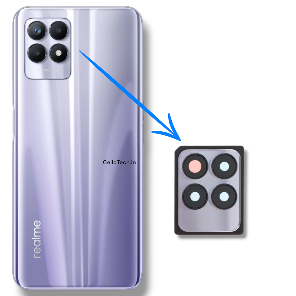 CelloTech OG Camera Glass Lens For Realme 8i Purple (Pack Of 1) – Original Replacement