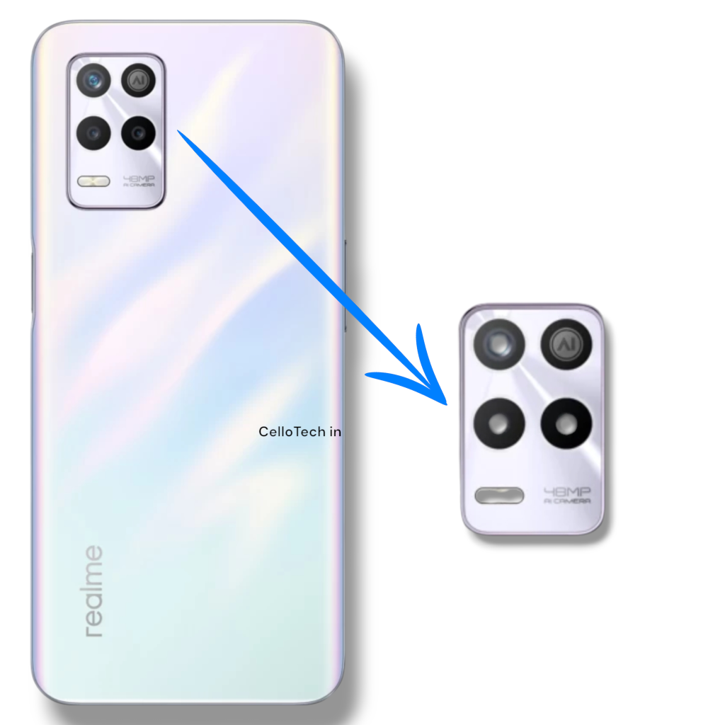 CelloTech OG Camera Glass Lens For Realme 9 5G White (Pack Of 1) – Original Replacement