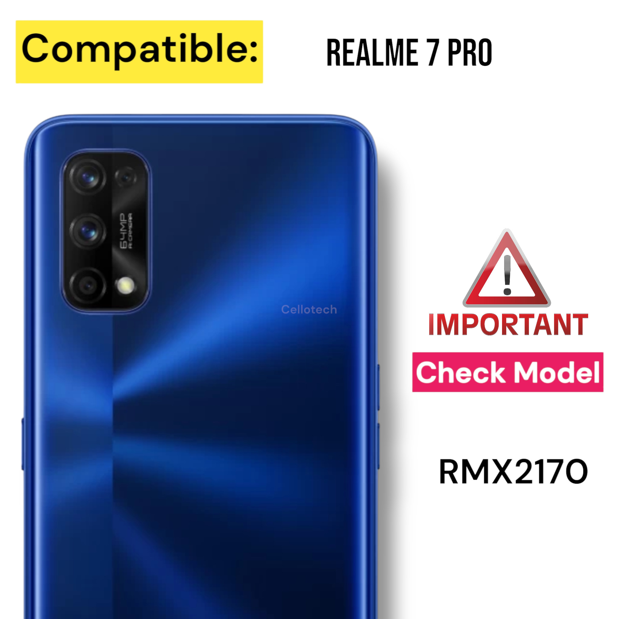 CelloTech OG Camera Glass Lens For Realme 7 Pro (Pack Of 1) – Original Replacement - Image 2