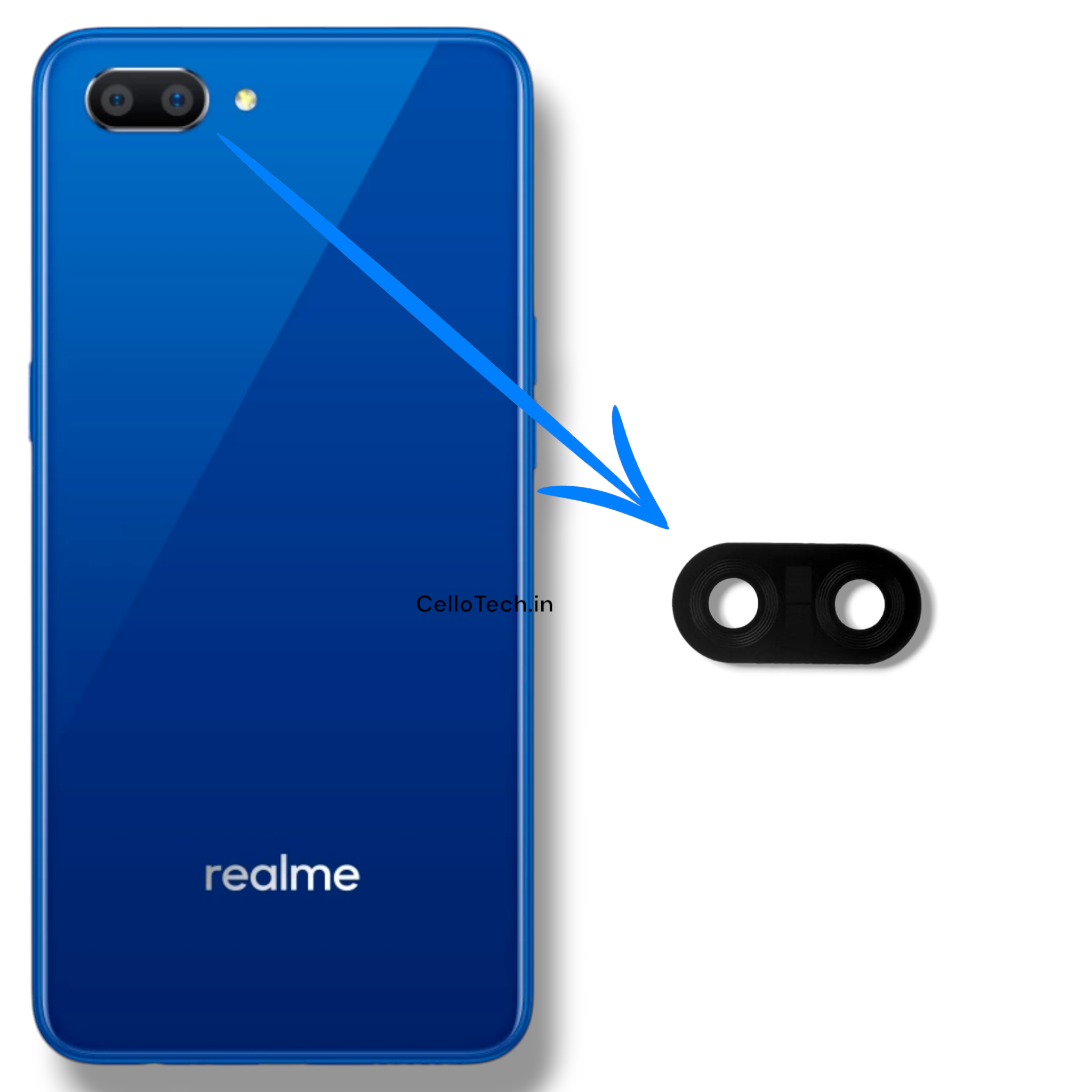 CelloTech OG Camera Glass Lens For Realme C1 (Pack Of 1) – Original Replacement