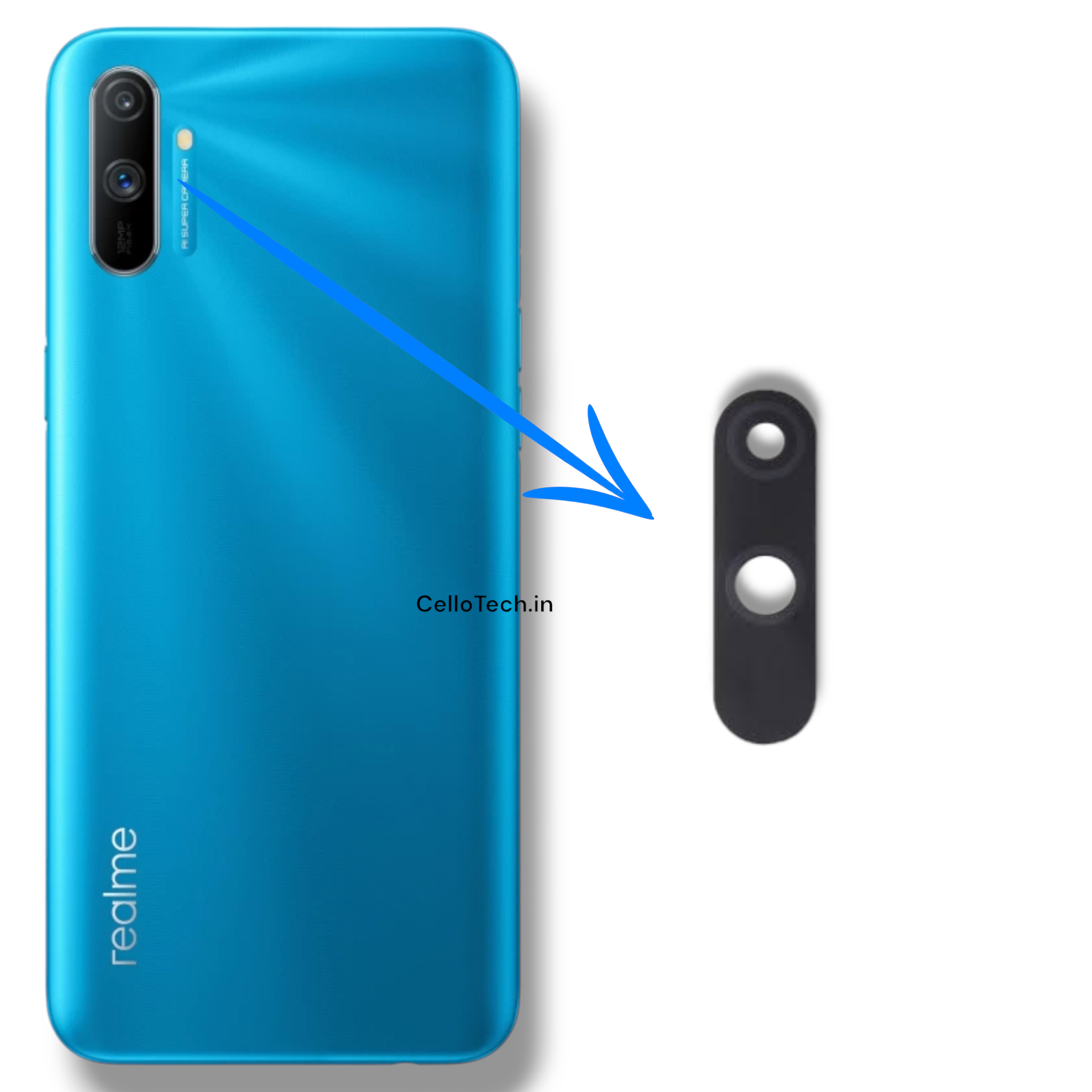 CelloTech OG Camera Glass Lens For Realme C3i (Pack Of 1) – Original Replacement