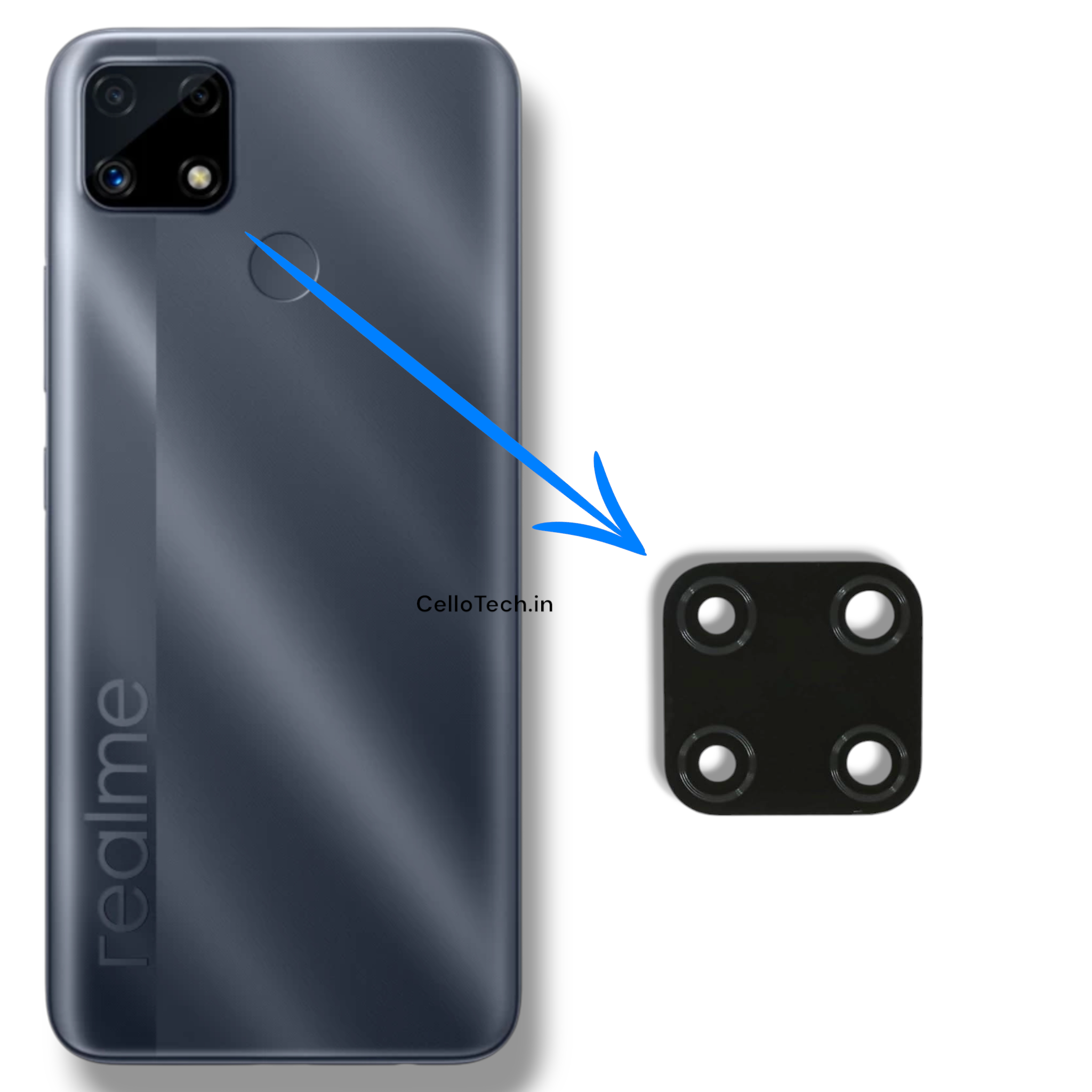 CelloTech OG Camera Glass Lens For Realme C25 (Pack Of 1) – Original Replacement